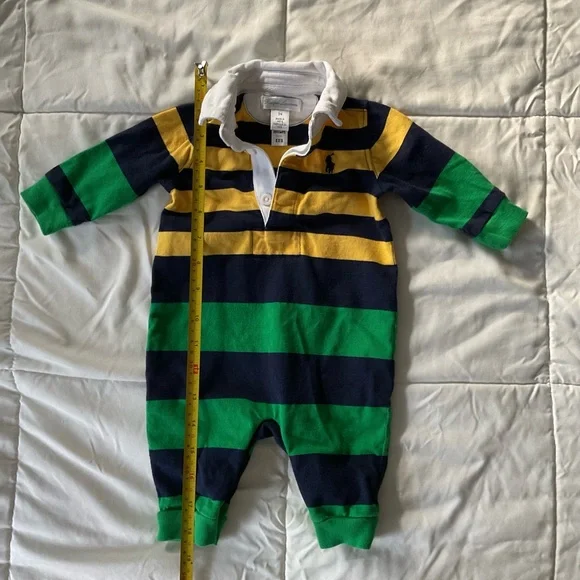 Ralph Lauren Baby Rugby Stripe Bodysuit - 3 months